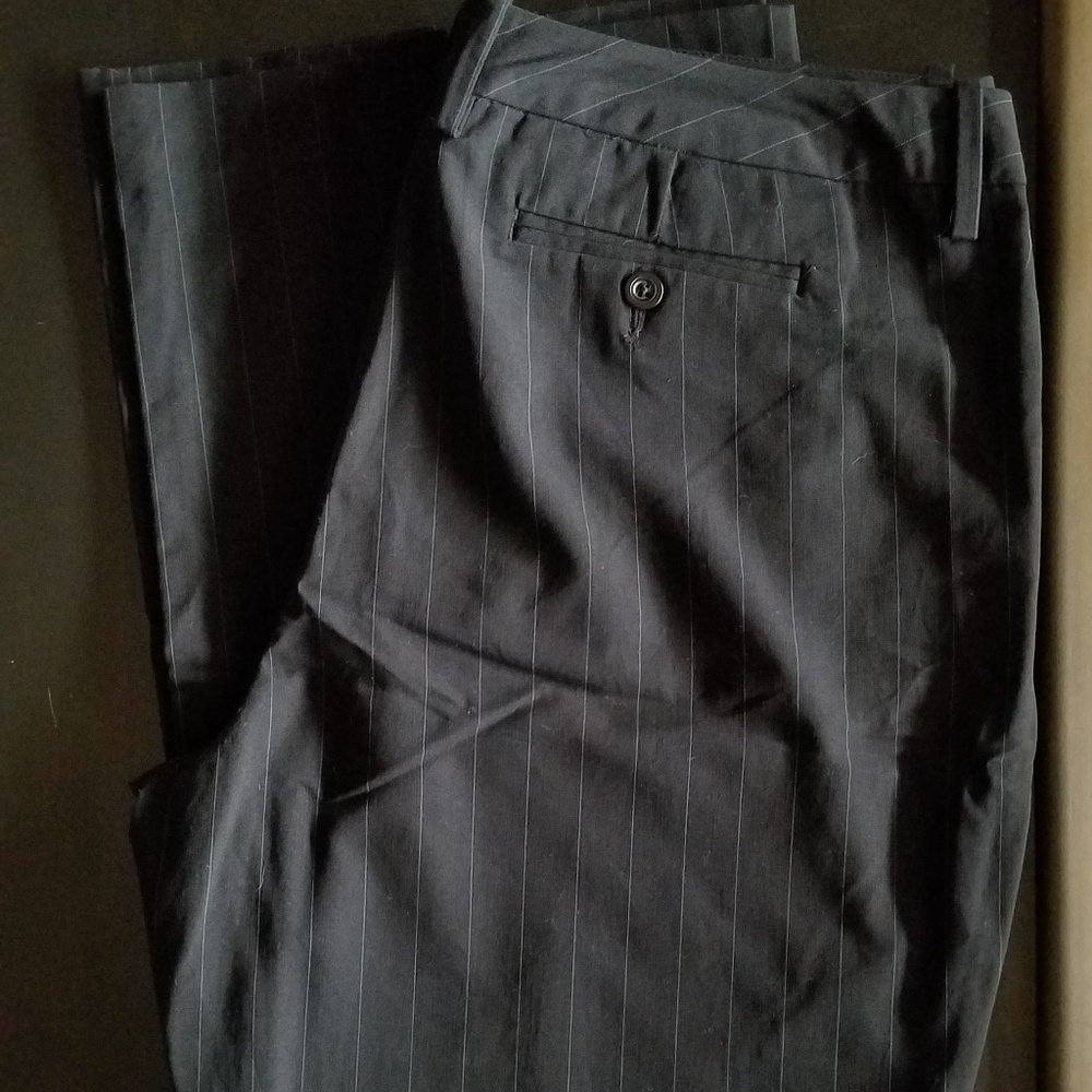SZ 14 GAP Favorite Trousers w/ Blue Pinstripe